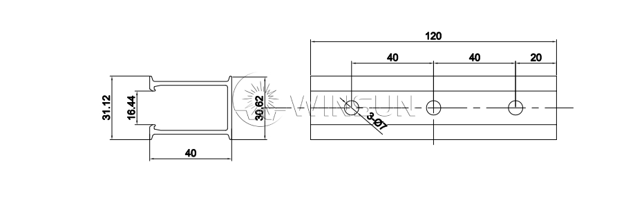 U-shaped mini solar mounting bracket