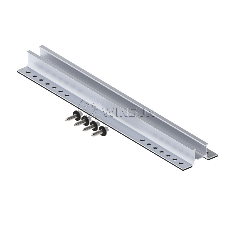 27mm height mini rail for metal roof solar mounting