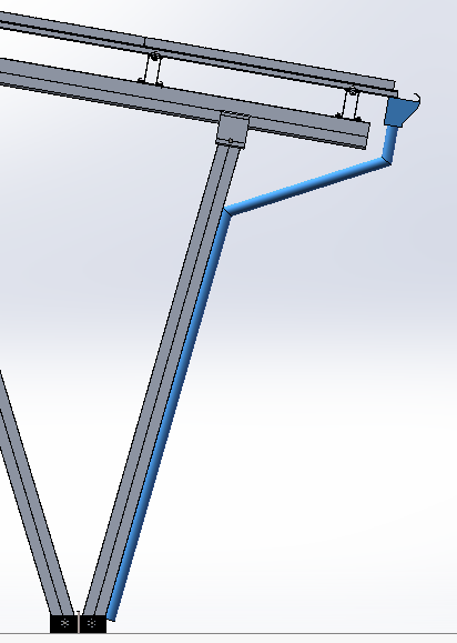 PV carport system with waterproof function